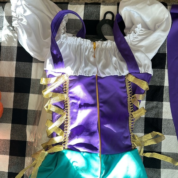 Gypsy Princess 2 Pc Costume Dress and Headscarf Jr Small Teen Small - Picture 3 of 8